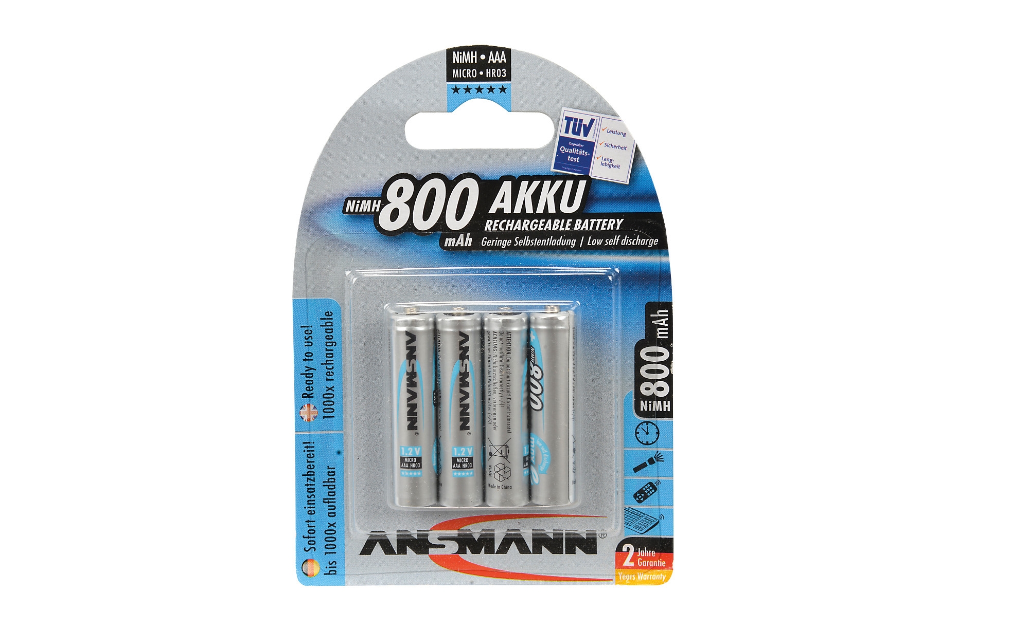 Akku Set Micro/AAA 1,2V/800mA