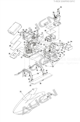 TREX 250 Pro DFC - Chassis: 