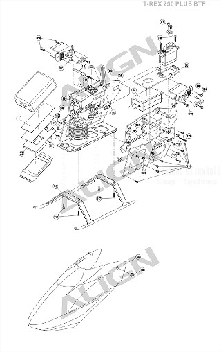 TREX 250 Plus - Chassis: TREX 250 Plus - Chassis