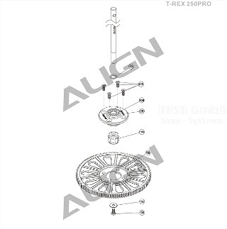 TREX 250 Pro - Antrieb: 