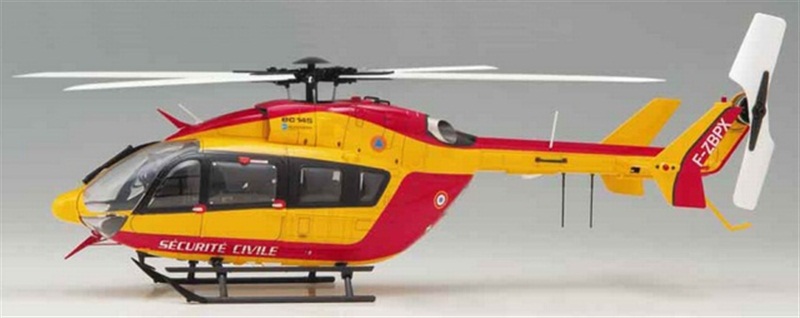 SRB EC145 lackiert Sec.Cev. ARTF 4-Blatt o B/C