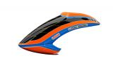 Haube LOGO 550 SX V3, neon-orange/blau