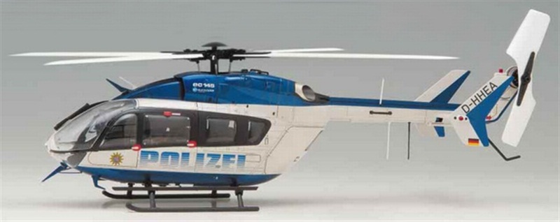 SRB EC145 lackiert Polizei ARTF 4-Blatt o B/C