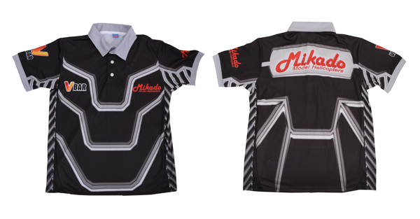 Mikado/LOGO T-Shirt schwarz/grau/weiss, M