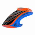 Haube LOGO 200 neon-orange/blau