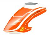 Haube LOGO 200 neon-orange/weiß