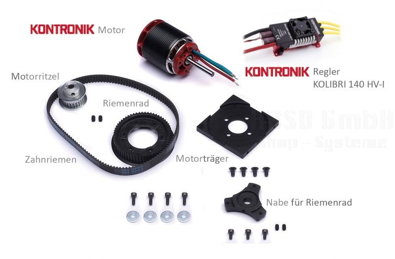 Antriebset f?r Elektromechanik