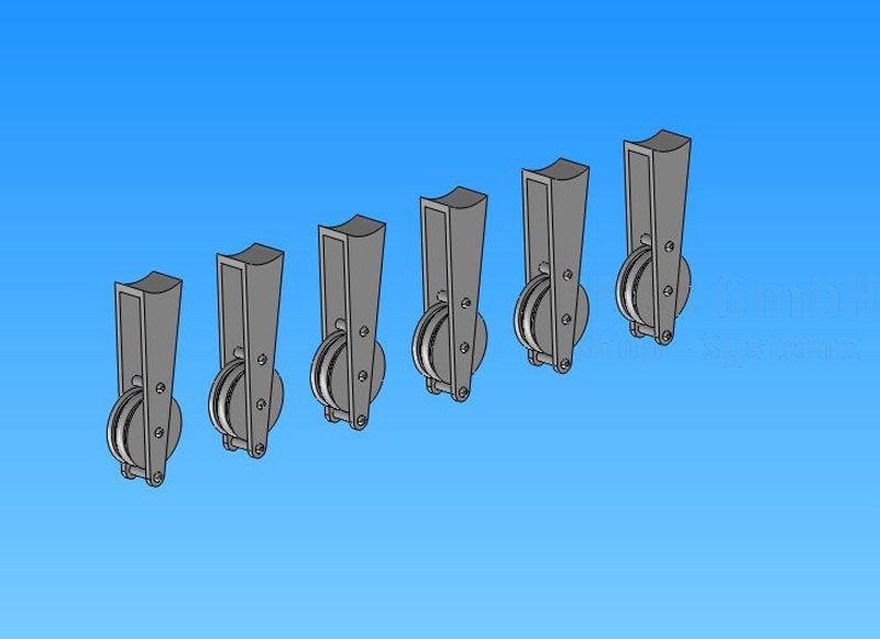 Kabel-Umlenkrollen Lama x6 1:4