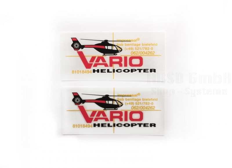 Vario Helicopter Transfersticker