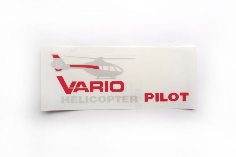 Vario Helicopter Autosticker transparent