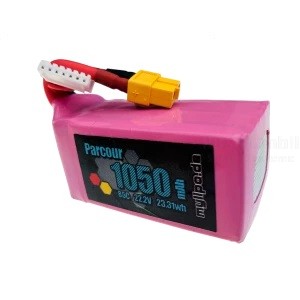 Lipo Akku 1050mAh 22,2V 85C/170C FPV Parcour XT60