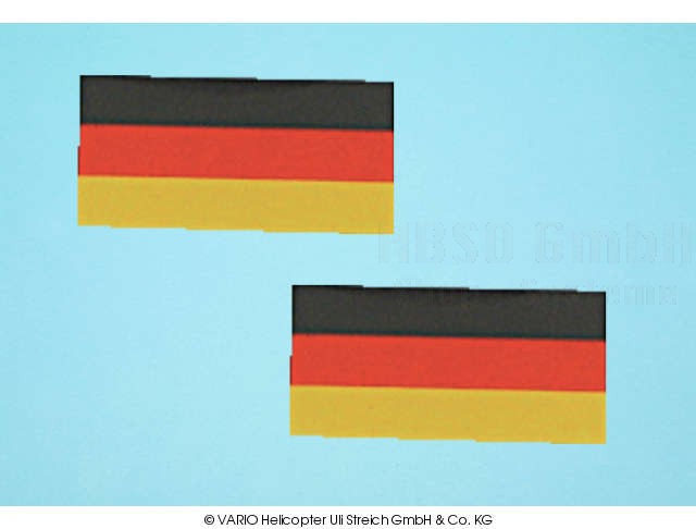 Deutschlandflagge klein Set (Aufkleber+Transfer)