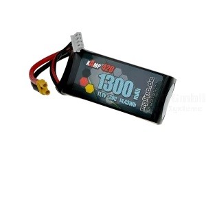 Lipo Akku 1300mAh 3S 11,1V 30C XT30 (T-Rex 300X)