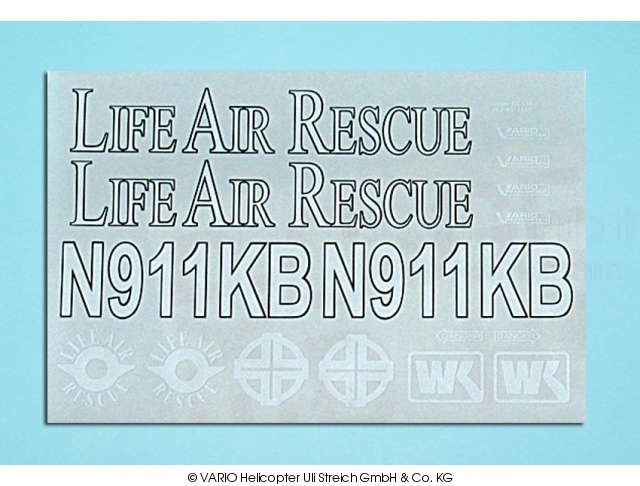 Aufkleber LIFE AIR RESCUE