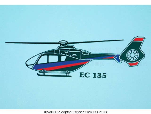 Autoaufkleber EC 135 schwarz