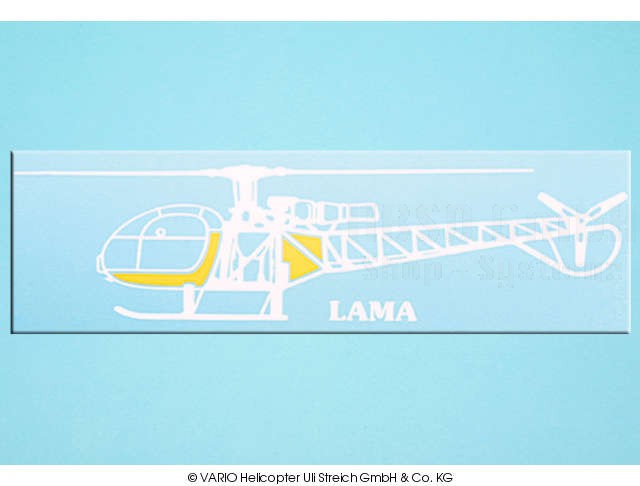 Autoaufkleber Lama silber