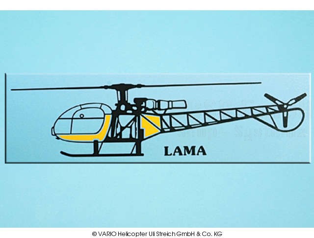 Autoaufkleber Lama schwarz