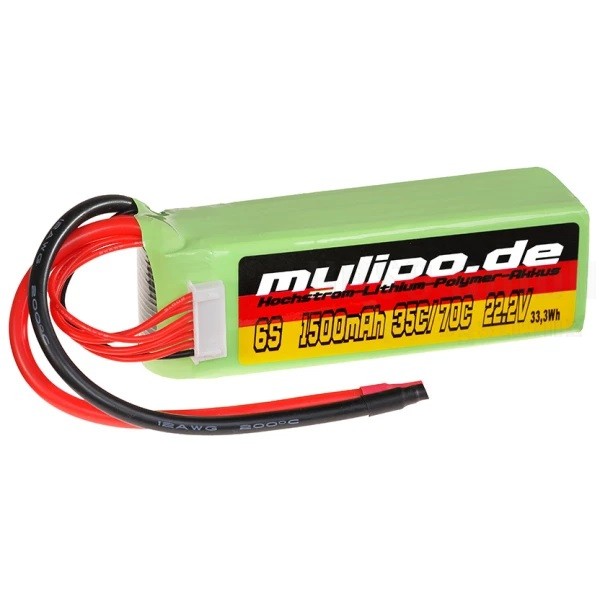 Lipo Akku 1500mAh 22,2V 35C/70C für DOMINATOR/WARP360