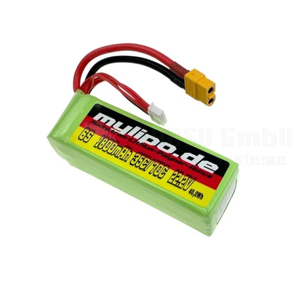 Lipo Akku 1800mAh 22,2V 35C/70C WARP 360/Goblin 380