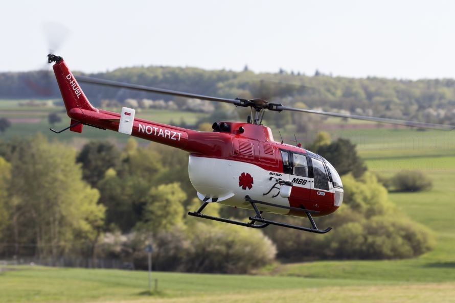 Rumpfbausatz BO 105 1:5 für Elektro Premium