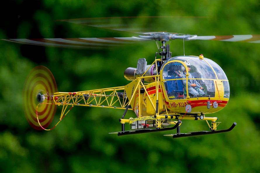 Rumpfbausatz Alouette II 1:6 für Elektro