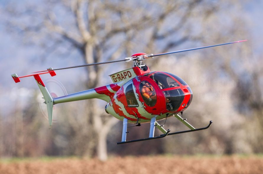 Rumpfbausatz Hughes 500E 1:5 für Benzin