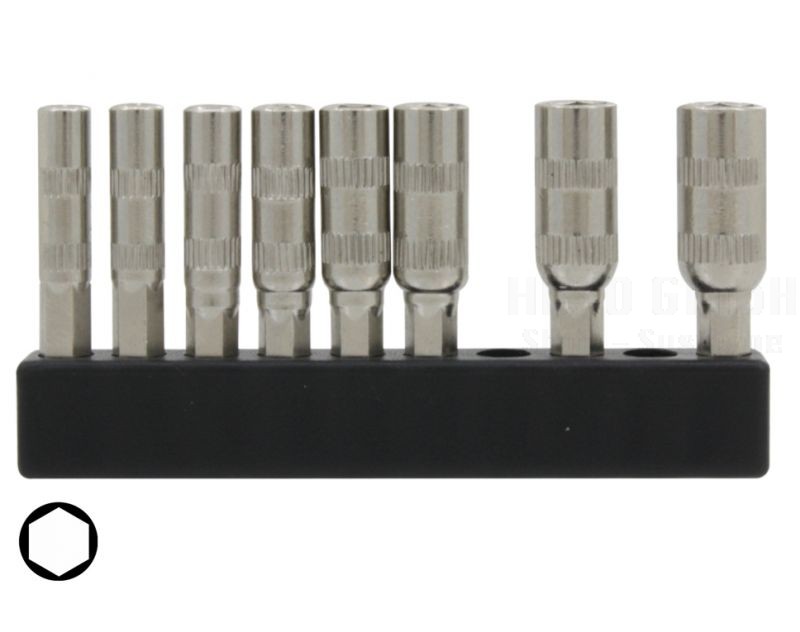 Mini Bit Sortiment Steckschlüssel 8-tlg.