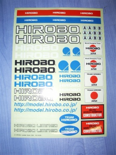 Hirobo Wettkampfaufkleber Set (H)