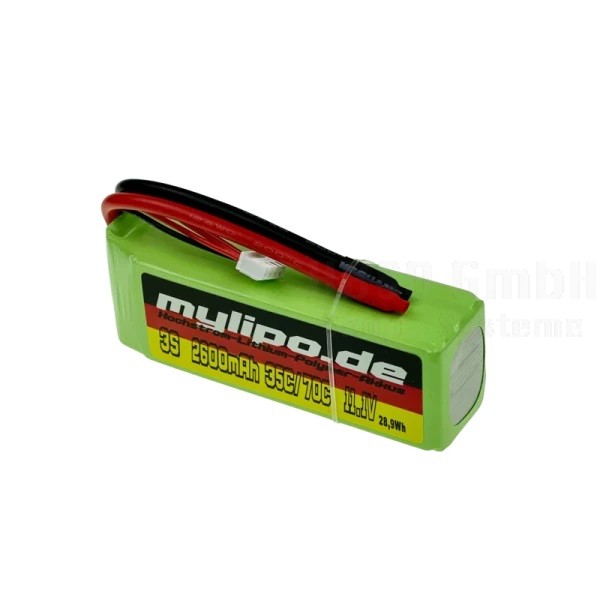 Lipo Akku 2600mAh 11,1V 3S 35C/70C kompakt