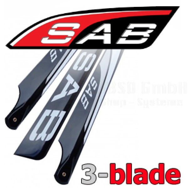 SAB Blackline 465mm 3D 3-Blatt-Set