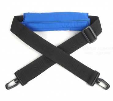 Sendertragegurt schwarz mit Nackenpolster - Tragegurt