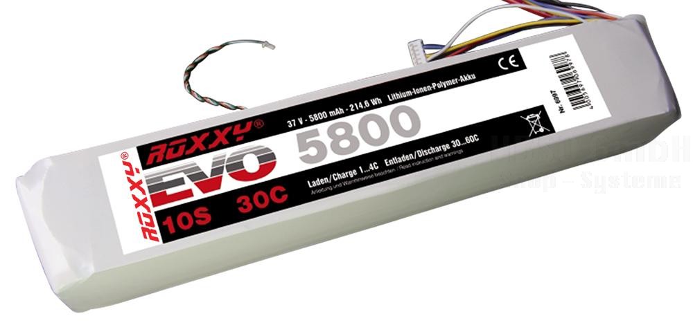 ROXXY EVO LiPo 10 - 5800 30C mit/with BID-Chip