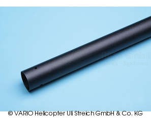 Alu-Heckrohr 31x1300mm, schwarz