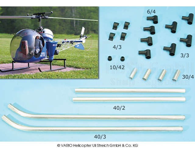 Kufenlandegestell f?r Bell 47 G