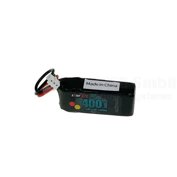 Lipo Akku 400mAh 7,4V 2S 50C für Blade MCPX BL2