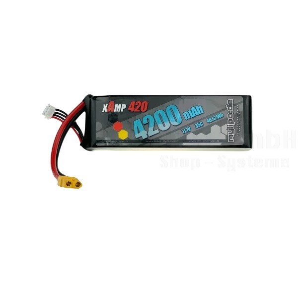 Bonka Lipo Akku 4200mAh 11,1V 3S 35C XT60