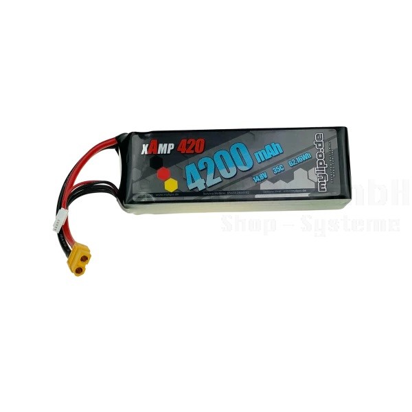 Lipo Akku 4200mAh 14,8V 4S 35C XT60