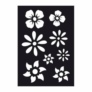 Airbrush Schablone FLOWERS