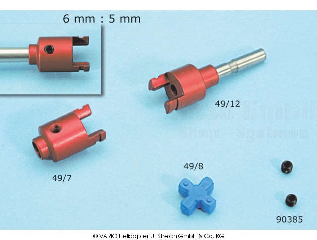 Klauenkupplung 6mm:5mm