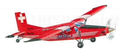 Pilatus PC6 TurboPorter lasergeschnitten 662mm