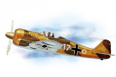 Focke-Wulf FW-190 (654mm) lasergeschnitten