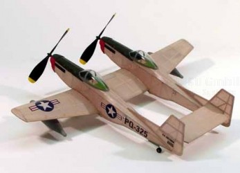 F-82 Twin Mustang 445mm lasergeschnitten