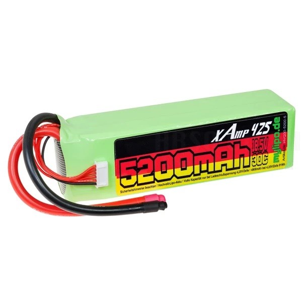 Lipo Akku 5200mAh 18,5V 5S 35C/70C-HV