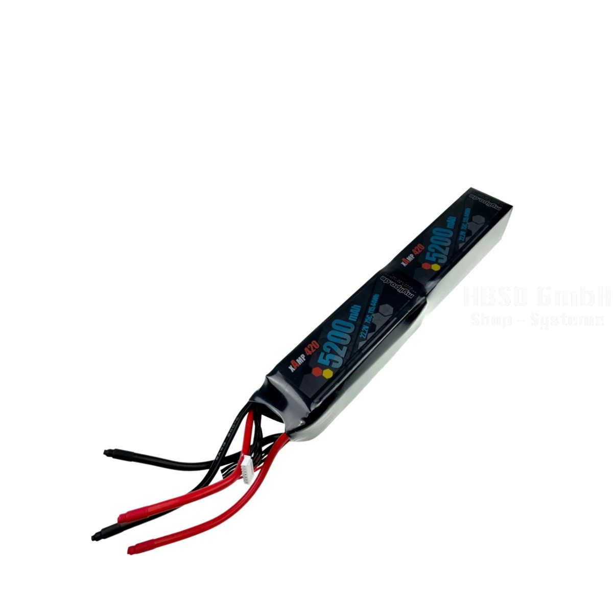 Lipo Akku 5200mAh 44,4V 12S 75C lang, geteilt