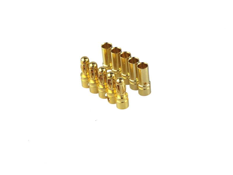 3,5mm Goldkontakt, 5 Stecker u. 5 Buchsen