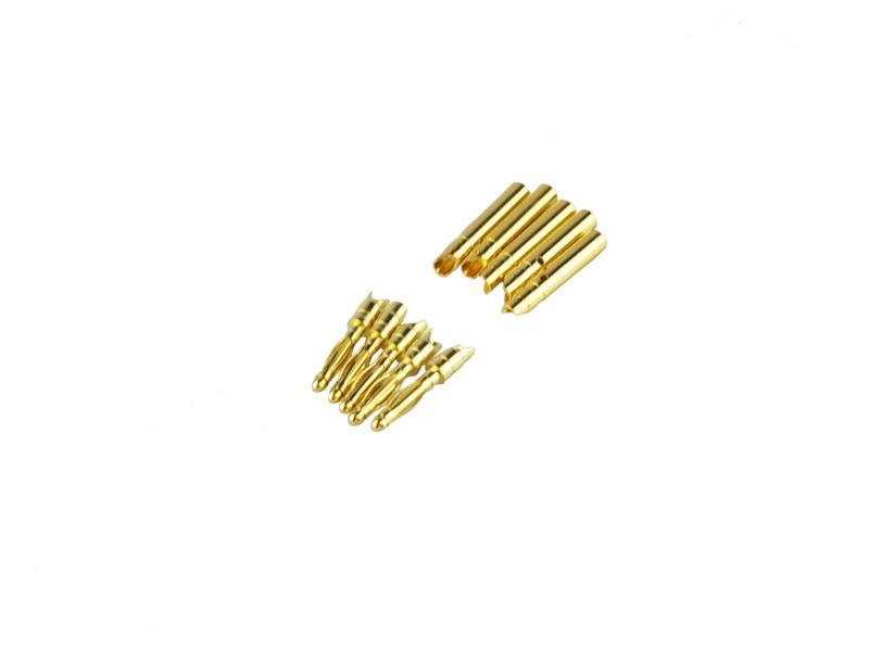 2,0mm Goldkontakt, 5 Stecker u. 5 Buchsen