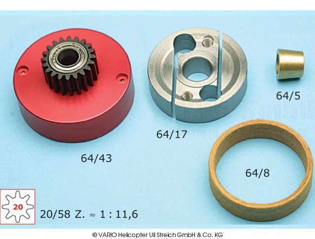 Kupplung 20 Zähne