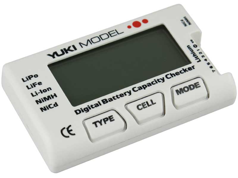 Digital Battery Capacity Checker, NiCd, NiMH, LiFE, LiPo