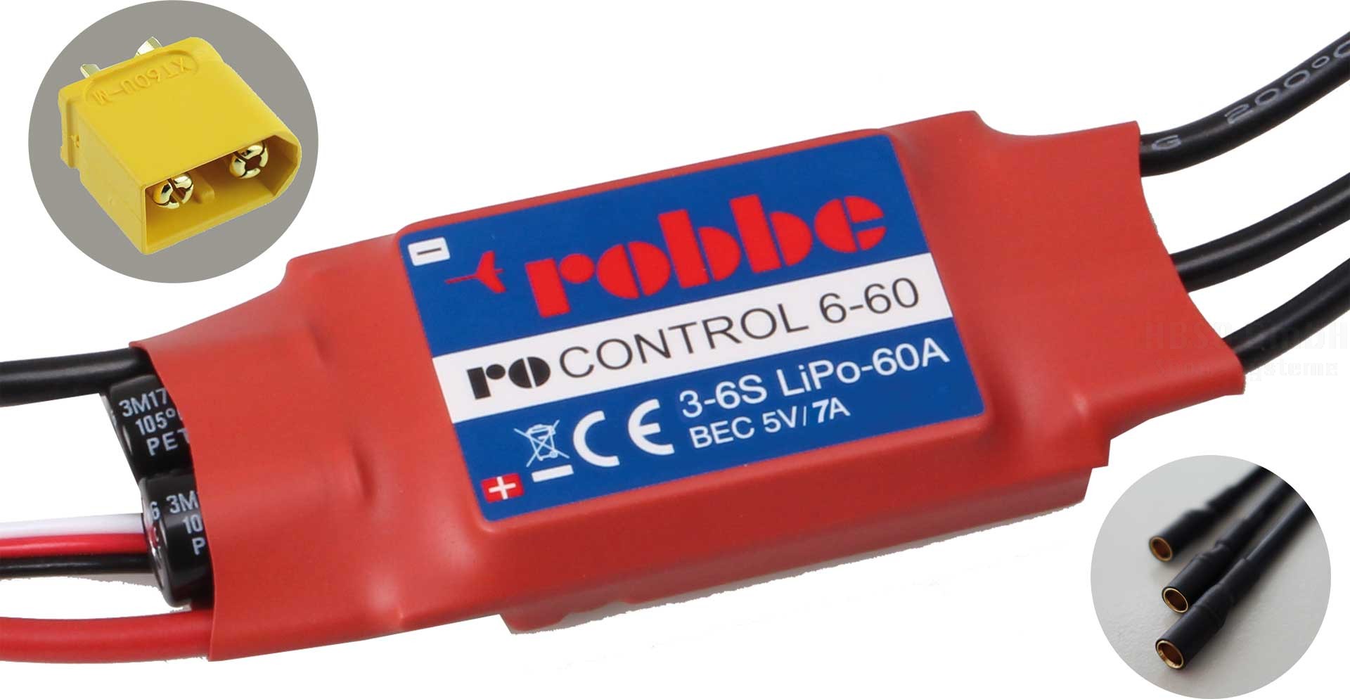 Robbe Modellsport RO-CONTROL 6-60 3-6S -60(80)A 5V/7A SWITCH BEC