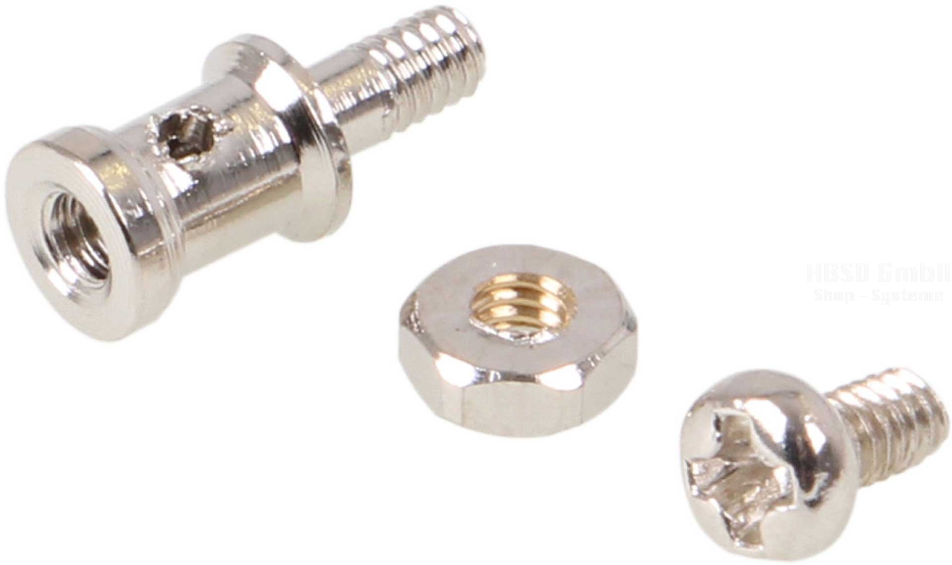 Gestängeanschluss Micro für1,2mm mit 1,9mm Bolzen,4x5mm,M2,4St.